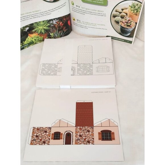 Tiny Gardens Indoor Terrarium Kit with 48 Page Book Container Garden - Picture 3 of 6